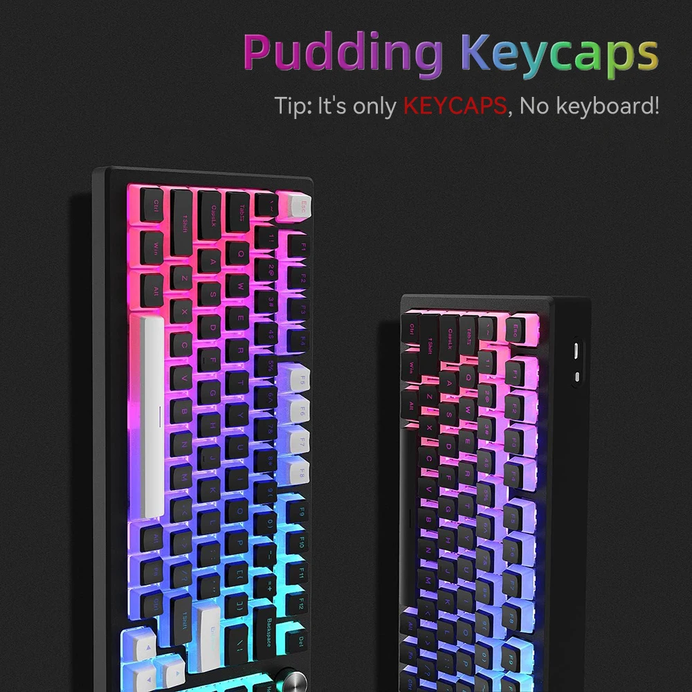 Neue Pudding-PBT-Tastenkappen, – Keyboard Gaming Blue Switch Bewertung und Preis