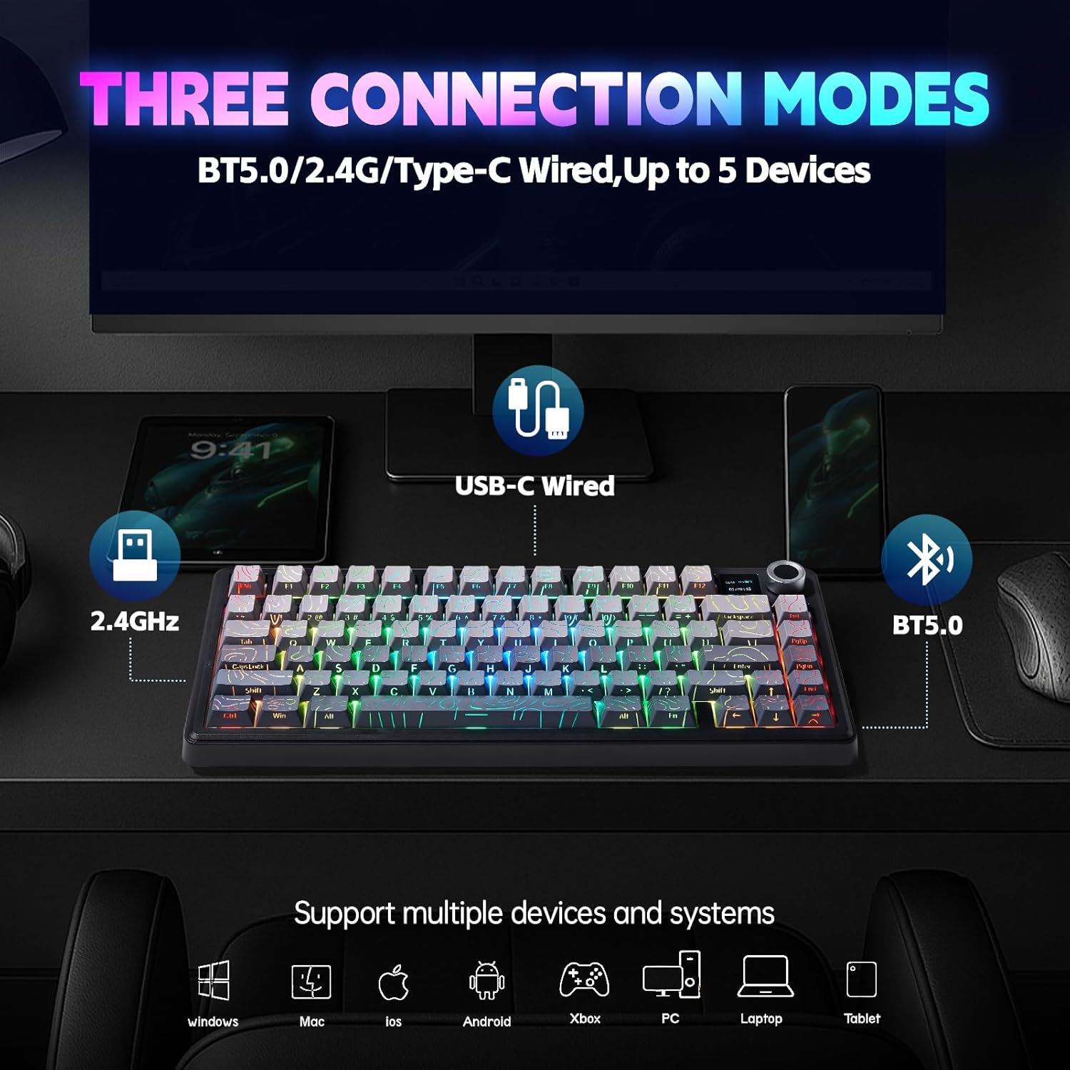 AULA F75/F75 MAX – kabellose m – Gaming Keyboard Hot Swappable Bewertung und Preis