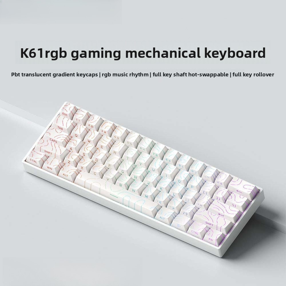 60% Kabellose Bluetooth 2.4G M – Keyboard Gaming Blue Switch Bewertung und Preis