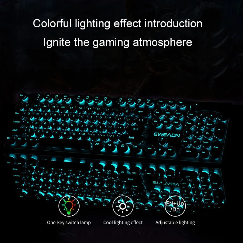Retro Punk Mechanisches Tastat – Gaming Keyboard No Rgb Bewertung und Preis