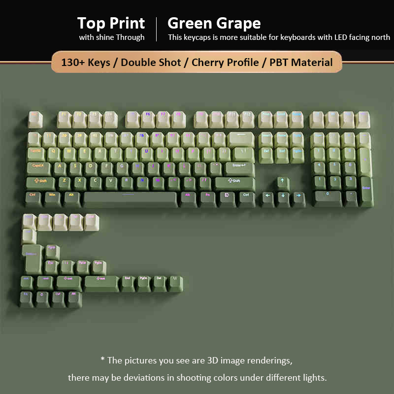 Green Grape Double Shot PBT-Ta – Gaming Keyboard No Rgb Bewertung und Preis